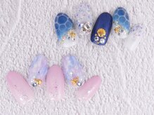 シェリーネイル(Cherie Nail)/マーメイド＋夏キラキラネイル♪