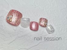 ネイルセッション(nail session)/シャーベットピンクフット