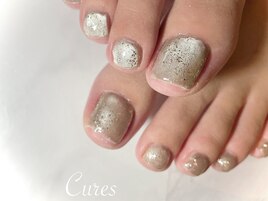 シルバーマグネット×ラメ