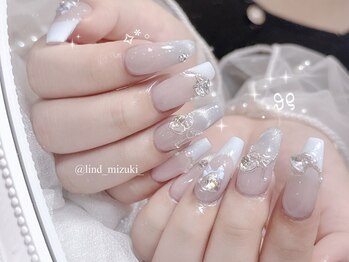 リンドネイル バイ モカ アンド ララ(Lind nail by moca and LaLa)/【mizuki】ブルーネイル