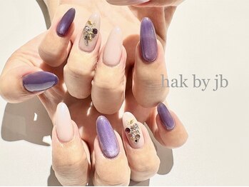 ハク ネイル バイジェービー 稲毛(hak nail byjb)/定額＋マグネットアート
