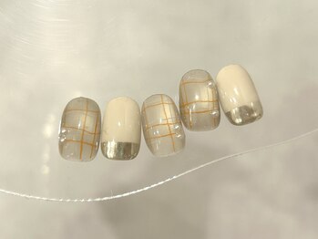 ラクネイル 浦和店(raku nail)/チェック柄ニュアンス