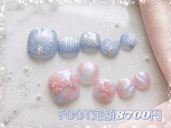 トータルビューティーサロン ドールズ(total beauty salon Dolls)の写真/レース・マグネット・クロスネイルが豊富！定額サンプルで指先から華やかさUP♪