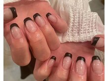 ミュゼアート(musee art)/黒フレンチネイル
