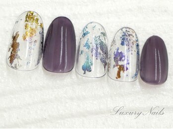 ラグジュアリーネイルズ アカバネ(Luxury Nails Akabane)/オシャレ*ホイルNail
