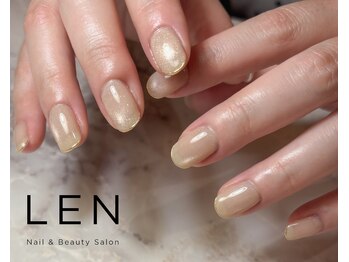 レン(LEN.)/ベージュマグ×ゴールドライン