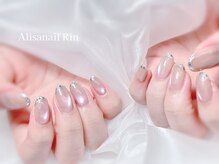 アリサネイル(ALISA NAIL)/マグネットガラスフレンチ