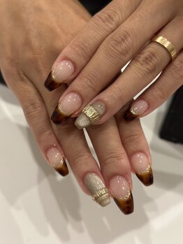 ミミネイル 野芥店(Mimi Nail)/ベッコウ×フレンチ