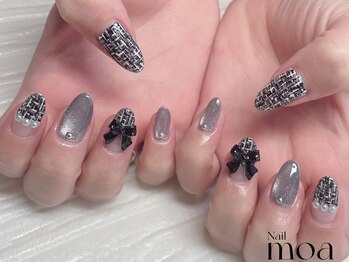 ツイード　リボン