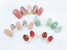 ネイルコレクション ピンク(Nail Collection Pink)/ジェル定額￥8990★レオパード