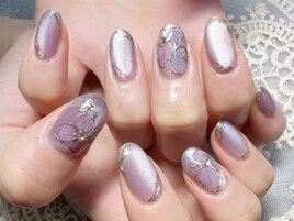ぷるん紫陽花ネイル