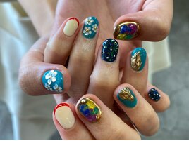 ストーンフラワーアレンジ