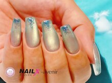 ネイリックス アヴェニール(NAILX avenir)/水色マグネット×ラメ