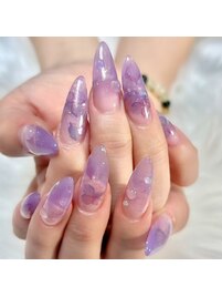 紫陽花ネイル
