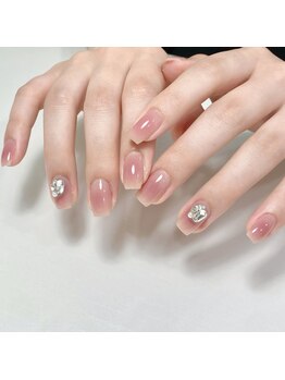 シーユー 池袋(see.U)/ベースカラー付きチークネイル