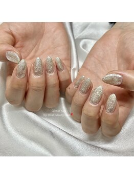 ラメワンカラーネイル