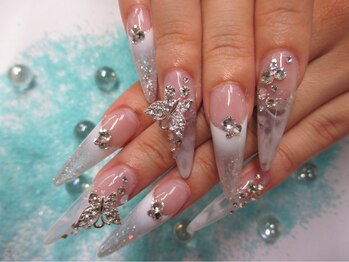 ココネイル(COCO NAIL)/ホワイトマーブルネイル★