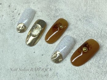 ネイルサロン バロック(Nail Salon BAROQUE)/たらしこみニュアンスデザイン