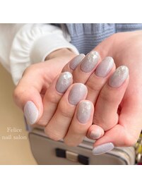 simple girly nail♪