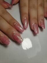 ミューネイル プラスムーン 桜本町店(MYU NAIL +moon)/ラメワンカラー