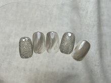 ラクネイル 浦和店(raku nail)/フラッシュもやもやニュアンス