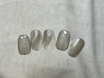 ラクネイル 浦和店(raku nail)/フラッシュもやもやニュアンス