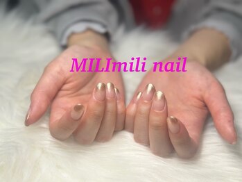 ミリミリネイル(MILI mili nail)/ゴールドネイル