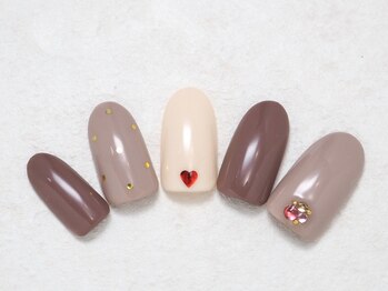 シックネイル(CHIC nail)/ハート＆ドット バレンタイン