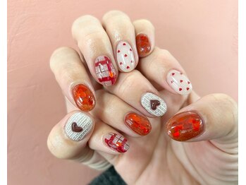 ベーシック ネイルウィザードアカデミー 本厚木店(Basic×NailWizardAcademy)/バレンタインネイル