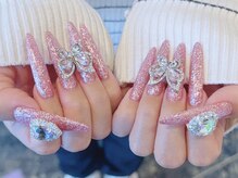 アンダンテ ネイル スタジオ トウキョウ(ANDANTE NAIL STUDIO TOKYO)/長さだしラメワンカラー