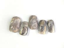 クレモアネイル 池袋西口店(CLEMORE NAIL)/シックな鉱物ネイル