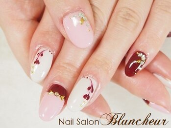 ネイルサロン ブランシュール(Nail Salon Blancheur)/【ハートのドラッグアート】