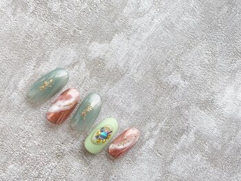 スリー(THREE)/July,2021/nail design