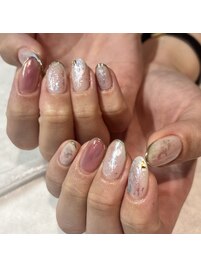 【オーロラニュアンスネイル】