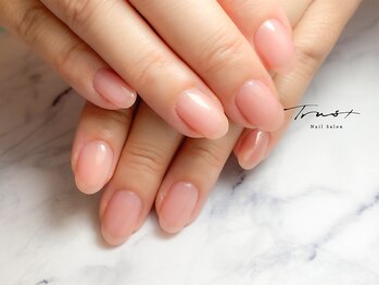トラストネイル 垂水(TRUST NAIL)の写真/【スカルプ/長さ出し/亀裂1本～対応◎】ナチュラルネイル/ロングネイルも確かな技術で美しい仕上がり☆