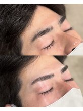 バーバーミキ 塚本(BARBER MIKI)/ストレート/大阪眉ワックス