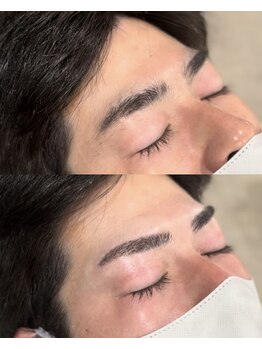 バーバーミキ 塚本(BARBER MIKI)/ストレート/大阪眉ワックス