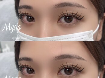 ミューシグ(Mysig)の写真/《丁寧なカウンセリングと高技術がウリ★》導入店舗が少ないLカールなどエクステの種類豊富にご用意◎