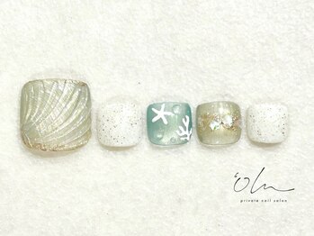 7月フットネイル定額【Summer】