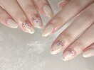 ふりつもるハートホロネイル♪