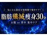 脂肪殲滅痩身30分★1部位集中ケアで鬼痩せ【選べるお腹or背中】
