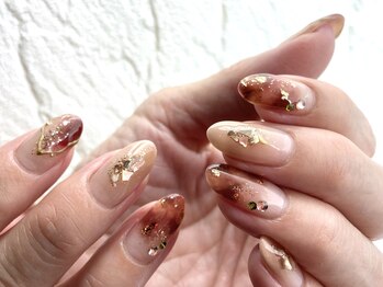 ミネルバネイル(MINERVA nail)/大人べっ甲ネイル♪