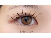クリア アイラッシーズ アンド ネイルサロン シャイン(CLEAR & SHINE)/&Heltheyフラット100本+下まつぱ