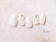 アイネイルズ 横浜EAST店(I-nails)/ホワイトストーンネイル