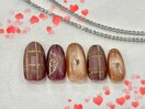 バレンタインネイル