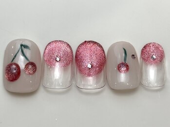 ネイルメゾン 天神店(NAIL MAISON)/さくらんぼマグピンク¥6000