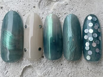 フリークネイル(FREAK Nail)/オーロラニュアンス海 ¥10000