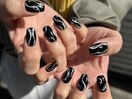 ブラックアートネイル