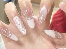 センスネイル 池袋店(Sense Nail)/冬のスノーホワイトネイル