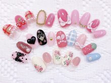 ネイルコレクション ピンク(Nail Collection Pink)/ジェル定額￥9990量産型アート♪